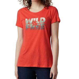 New Columbia Women's shirt sleeve tee  3x Poppy